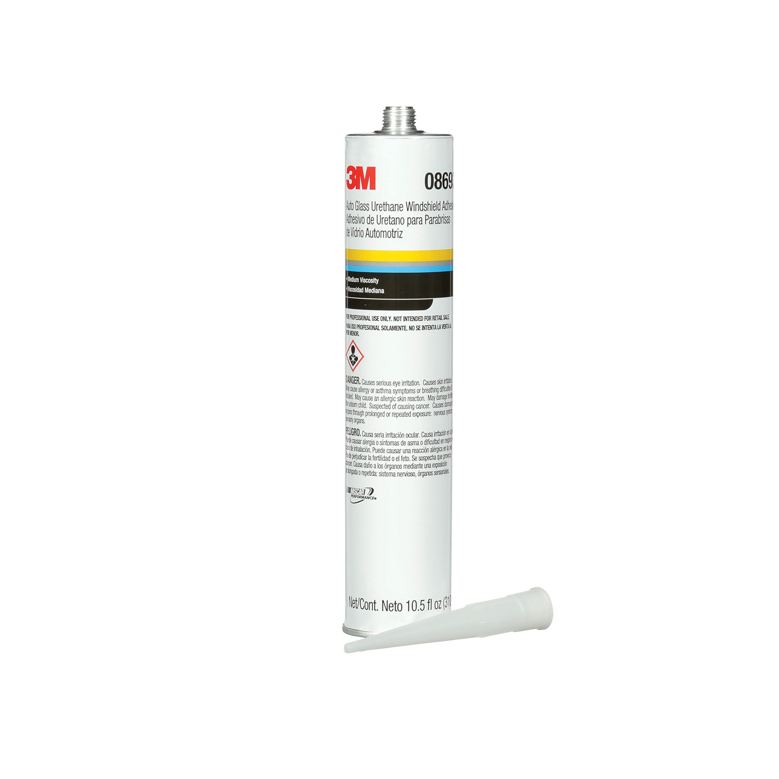 3M Auto Glass Urethane Windshield Adhesive, 08693, Medium Vi - Image 1