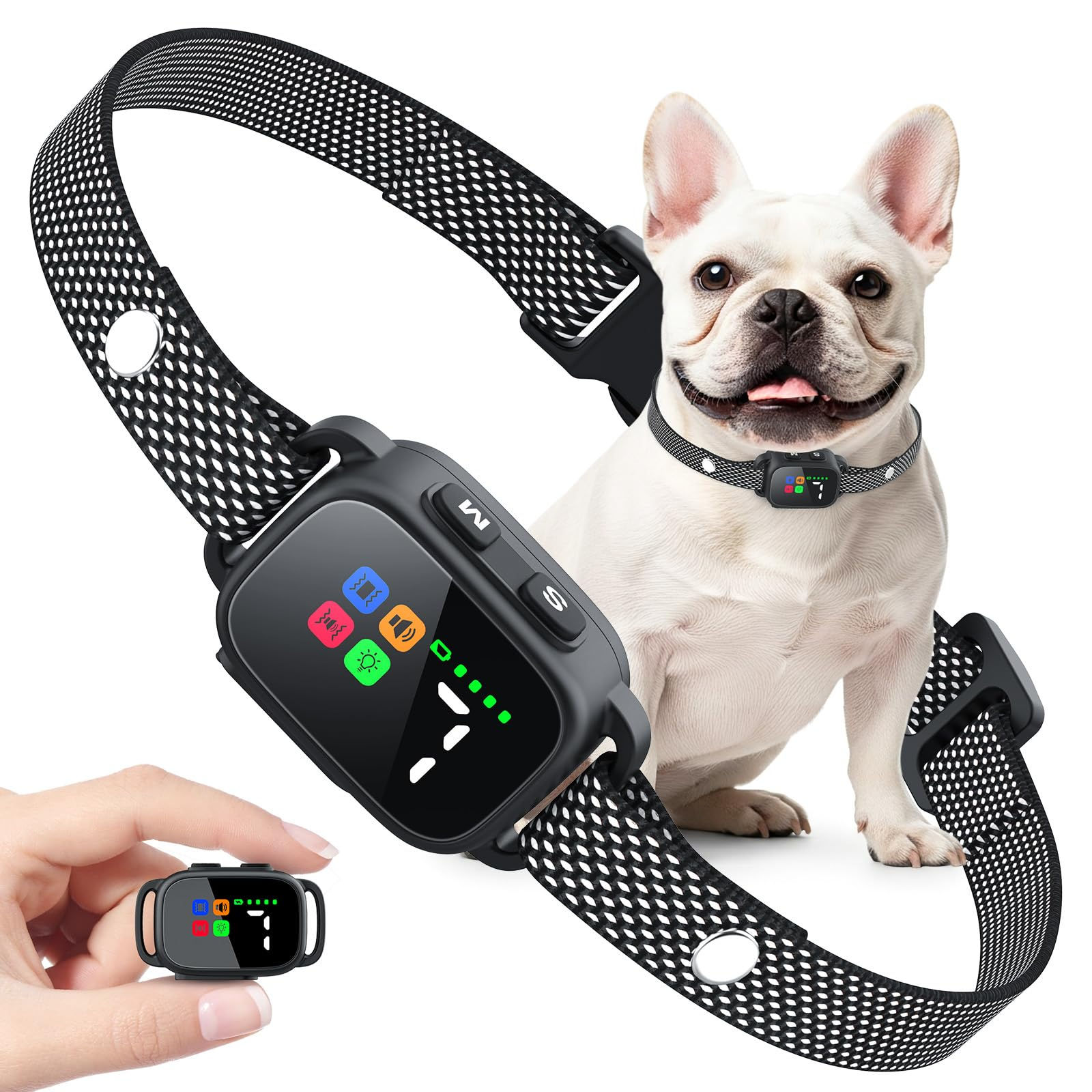 Dog Bark Collar for Small Medium Large Dogs, Rechargeable Sm - Image 1