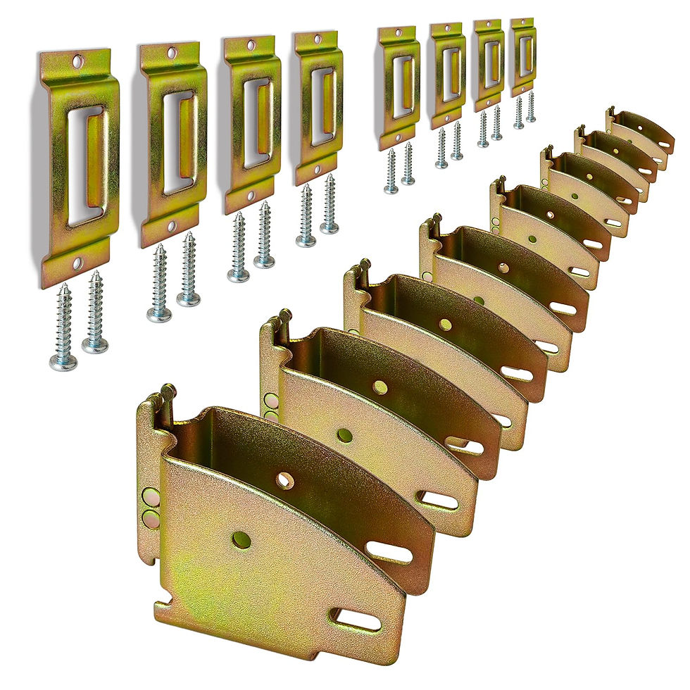 MorScan 8-Pack E-Track Wood Beam End Socket with Tie Down Slots, Shelf Brackets 