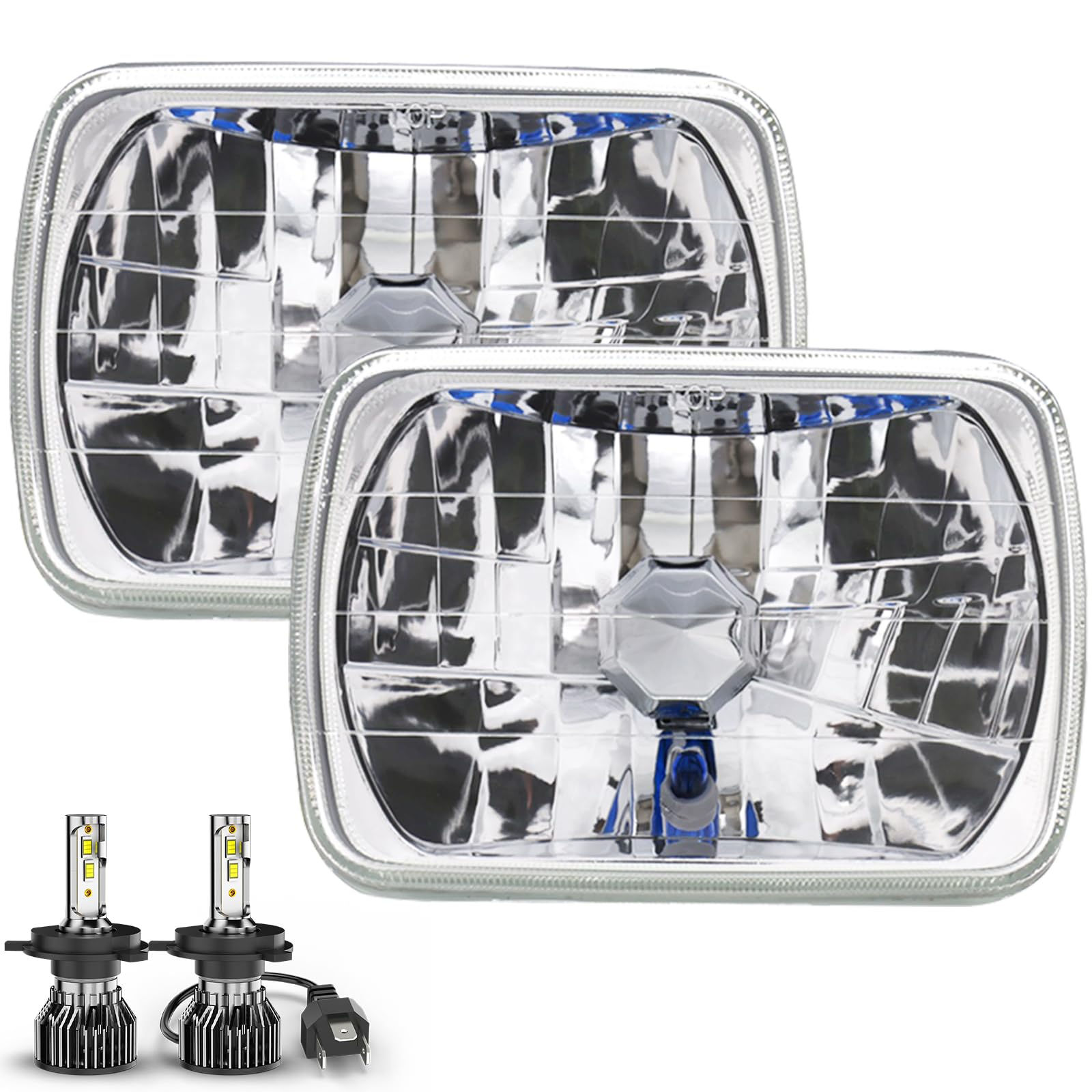 UCYAR H6054 5x7 7x6 Headlights Assembly for Off-road Compatible with Jeep Wrangl