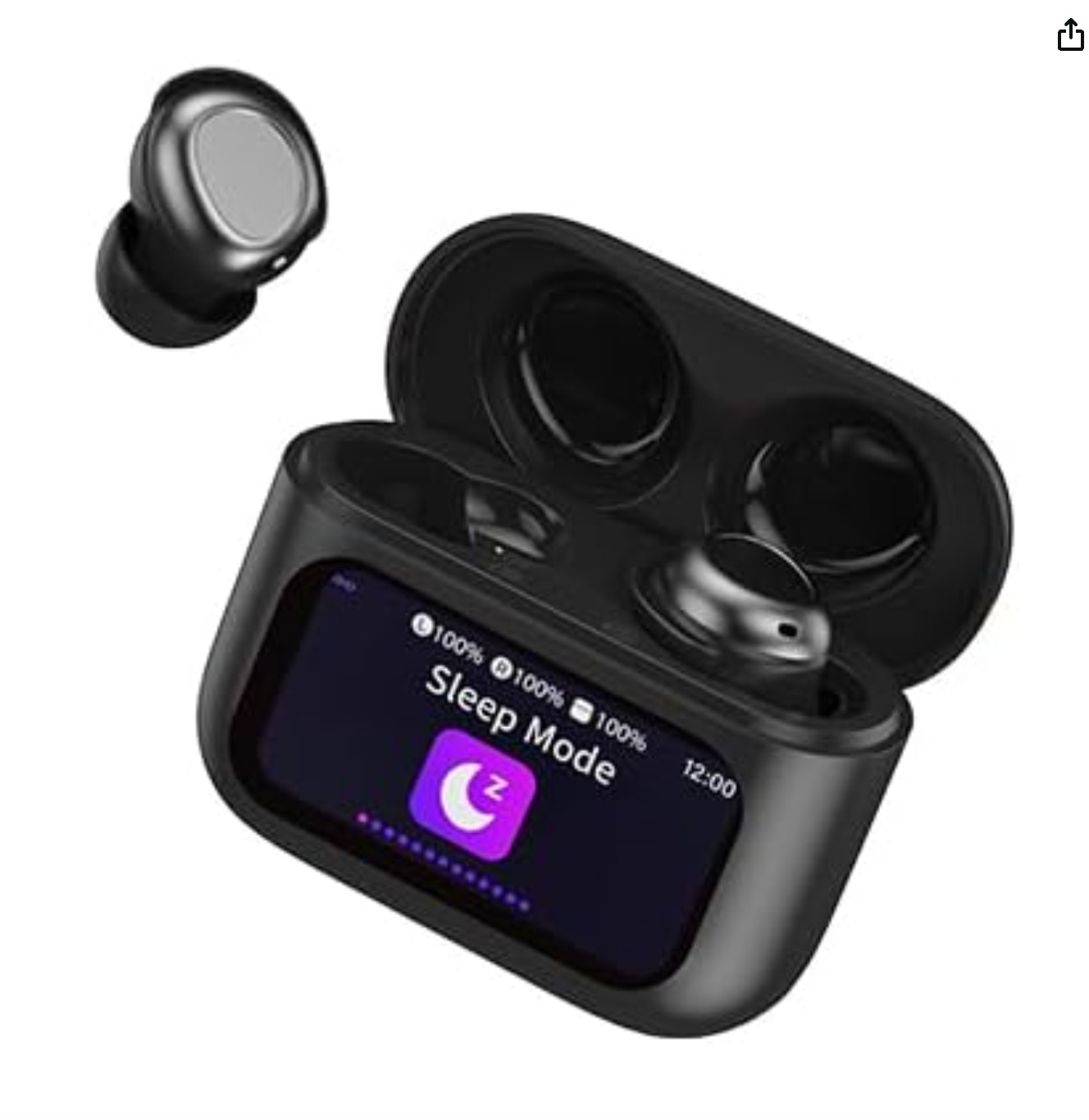ZYHKON Sleep Earbuds Bluetooth 5.4 in Ear Touch Screen Sleep Headphones, Small D