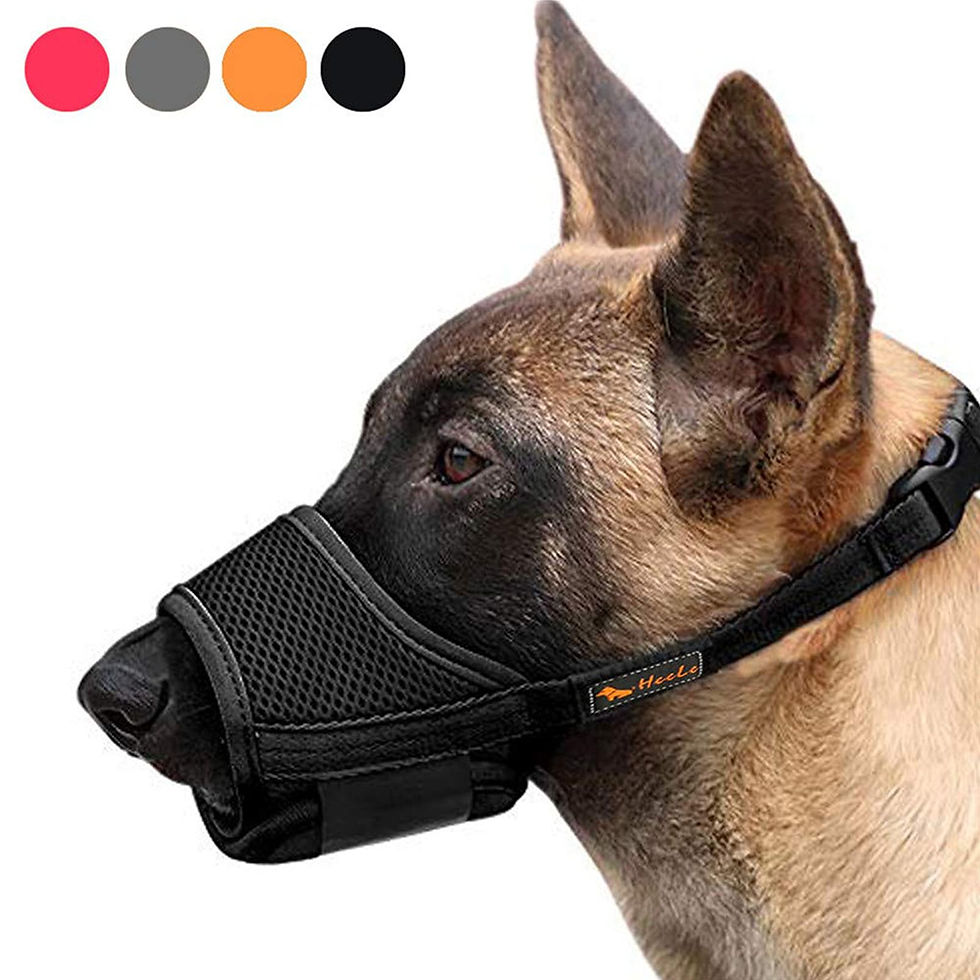 HEELE Dog Muzzle,Soft Nylon Muzzle Anti Biting Barking Chewi - Image 1