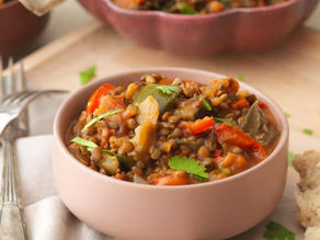 Ratatouille aux lentilles