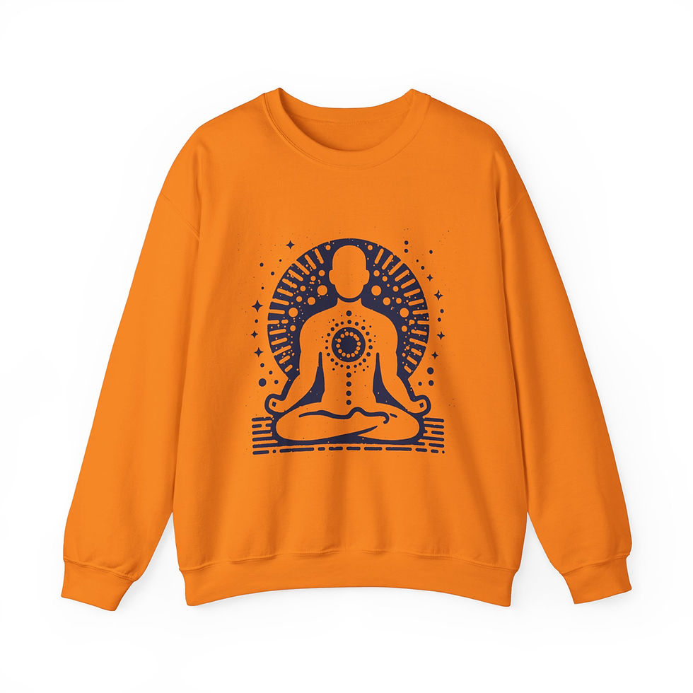 Thumbnail: Meditation-Inspired Unisex Crewneck Sweatshirt