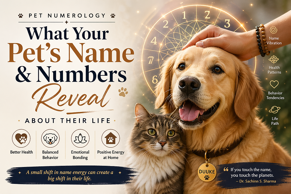 Pet Numerology Image with Dog & Cat