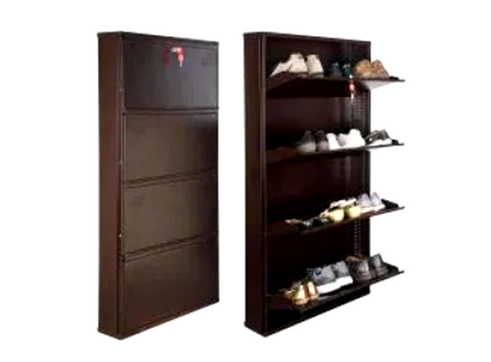 Kangiten Wall Mount Steel Shoe Rack – 26 Inch