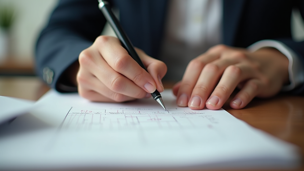 Plano detalle de manos escribiendo en cuaderno durante sesión de asesoría vocacional online