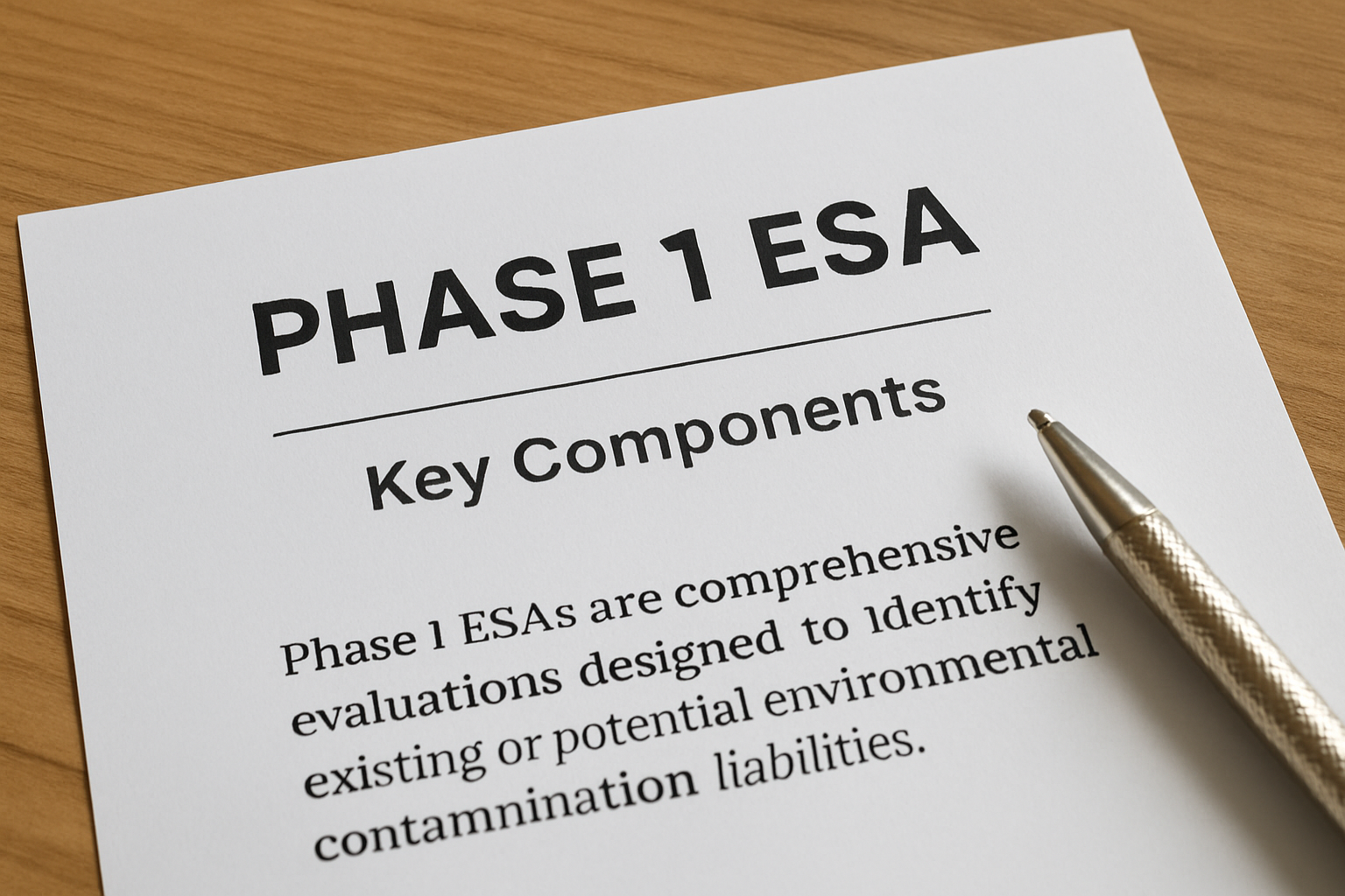 Understanding Phase 1 ESAs: Key Components