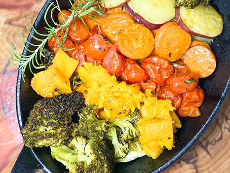 Legumes assados no forno