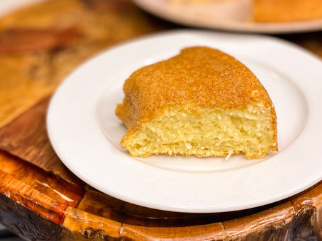 Bolo de tapioca sem açúcar