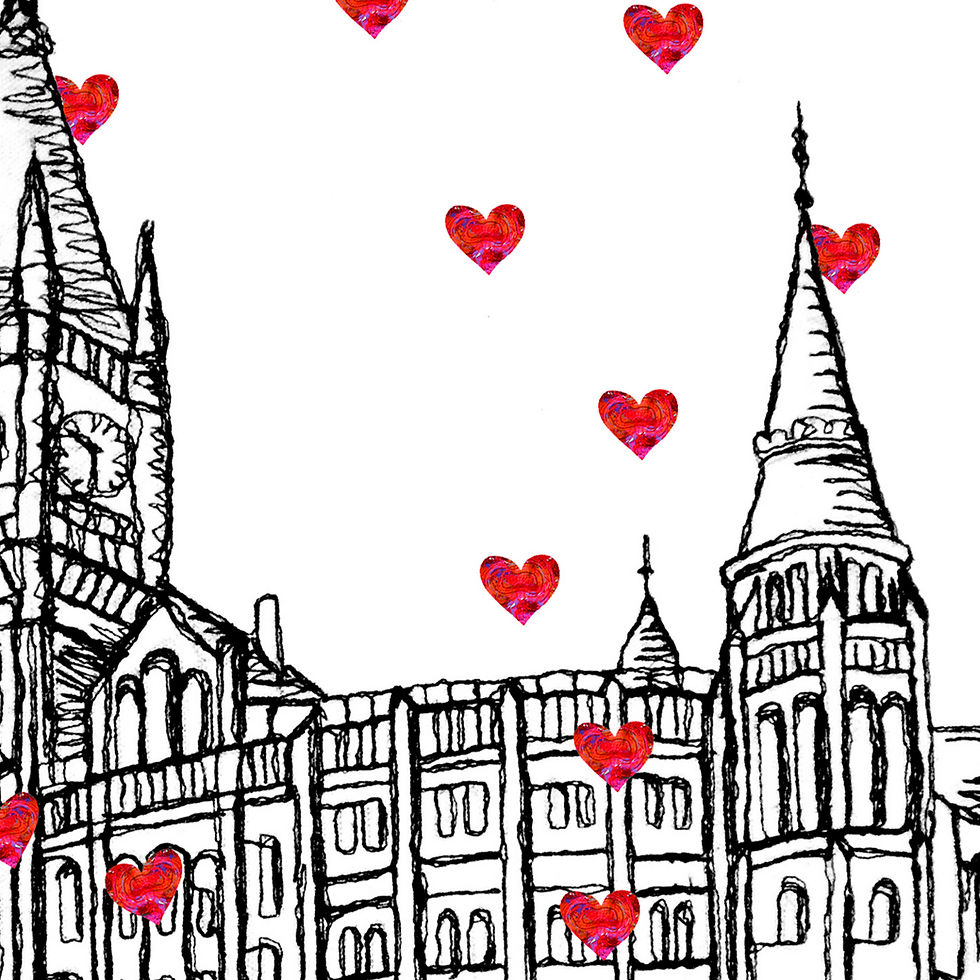 Thumbnail: Victoria Gallery and Museum wedding day anniversary venue card, VGM Liverpool