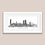 Thumbnail: Manchester skyline wall art print, Black & White, Personalised housewarming gift