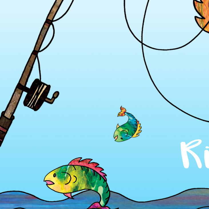 Thumbnail: Personalised fishing gift coaster, Gift for men, Fishing enthusiasts present.