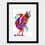 Thumbnail: Liver bird art print, six stars champions league, Iconic Liver building bird.