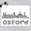 Thumbnail: Oxford landmarks black white and red print, Hearts, Housewarming gift.
