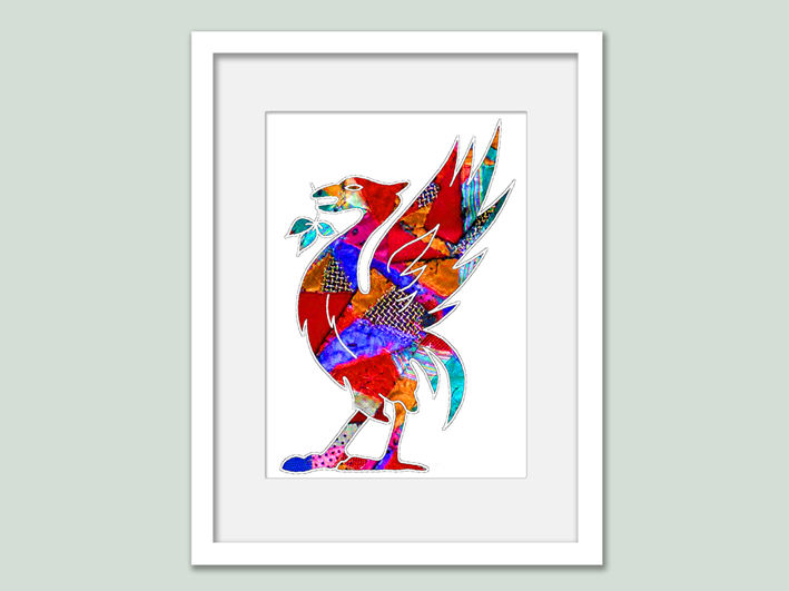 Thumbnail: Liver bird art print, six stars champions league, Iconic Liver building bird.