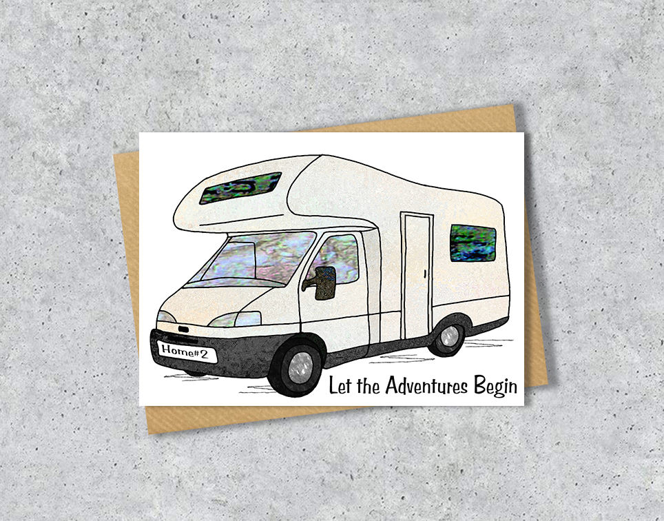 Thumbnail: Personalised Motorhome greeting card