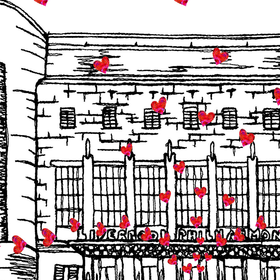 Thumbnail: Liverpool Philharmonic hall weddings gift personalised anniversary wedding print
