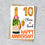 Thumbnail: Champagne wedding anniversary card, 1st, 5th, 10th, 25th, 30th, 40th, 50th, 60th