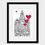 Thumbnail: Royal Liver Building wall art print, Home is where the heart is, Liverpool gift.