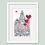 Thumbnail: Royal Liver Building wall art print, Home is where the heart is, Liverpool gift.