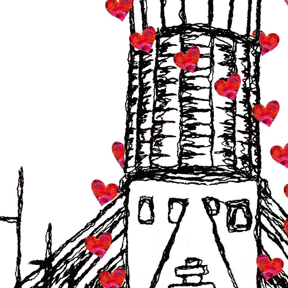 Thumbnail: Liverpool Metropolitan cathedral wedding day anniversary venue card, A4 print