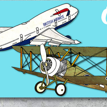 Thumbnail: Personalised Aeroplane mug, Birthday gift Classic retro mug, Aviation enthusiast
