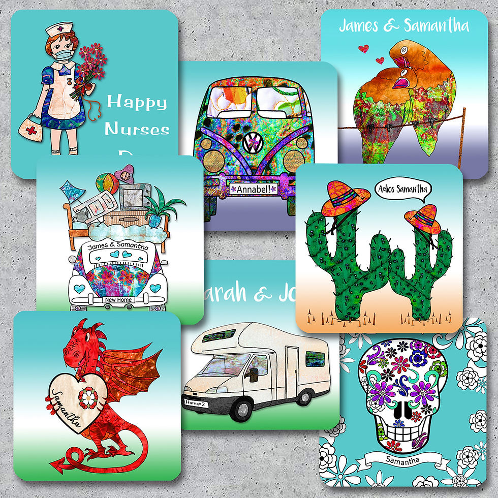 Thumbnail: Personalised Truck Lorry gift coaster, Gift for men, Lorry gift, Truck gift.