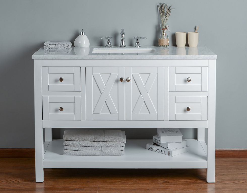 Thumbnail: Anabelle 48" White Single Sink Vanity