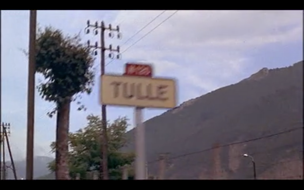 Not Tulles, a fake sign.