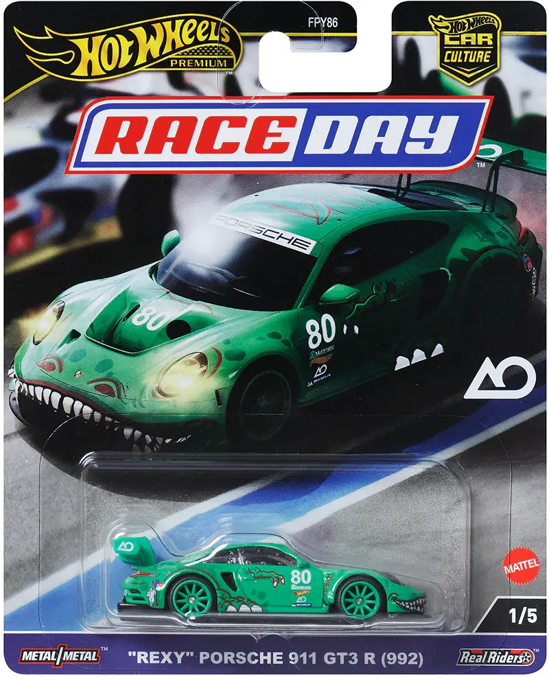 "Rexy" Porsche 911 GT3 R (992) Hotwheels Premium