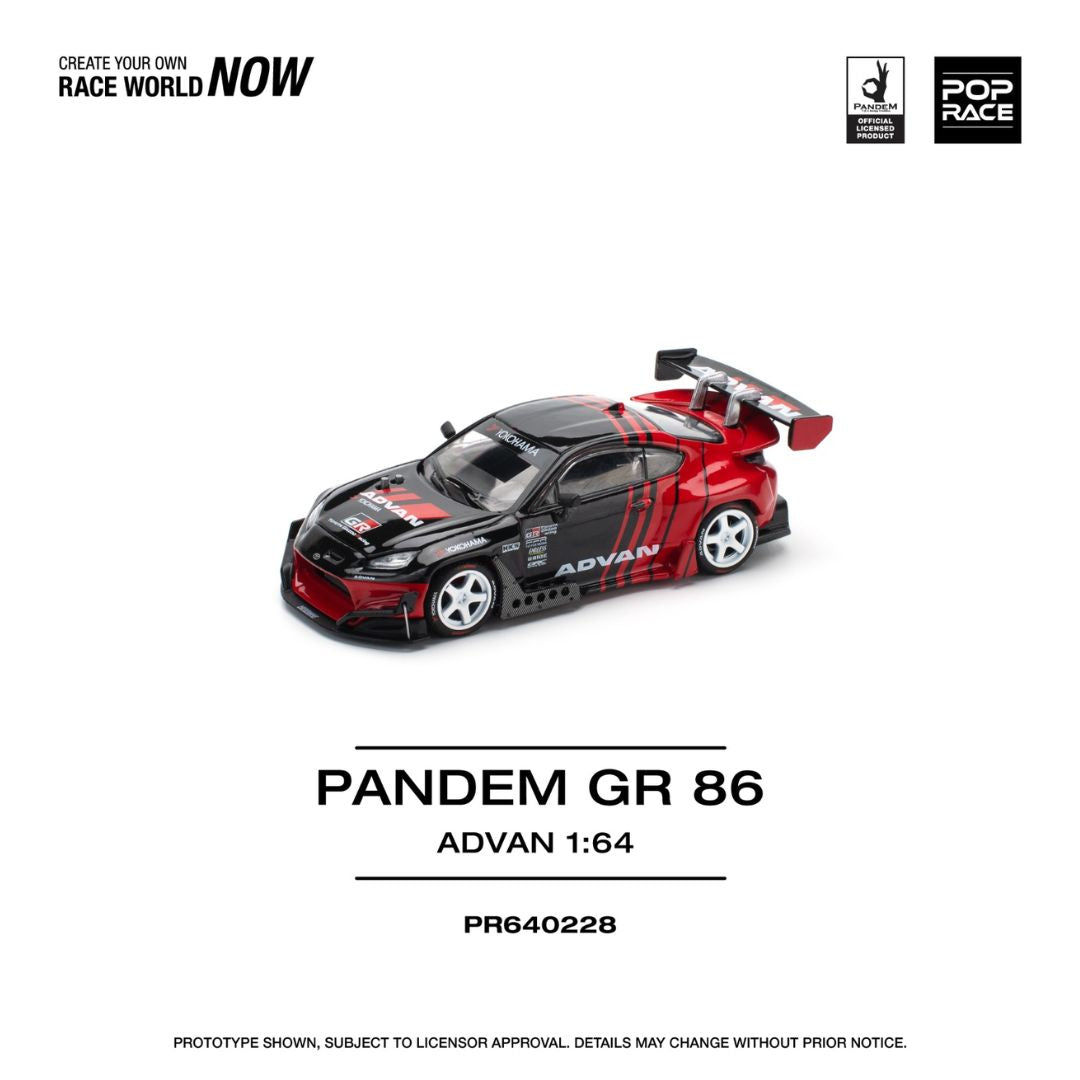 Pop Race Toyota Pandem GR 86 Advan