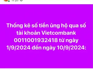 Nhà Nước Công Bố Bản Sao Kê Từ Thiện Hỗ Trợ Nạn Nhân Bão Số 3 
