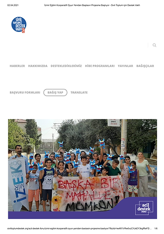 Oyun Yeniden Başlasın - İzmir Eğitim Kooperatifi