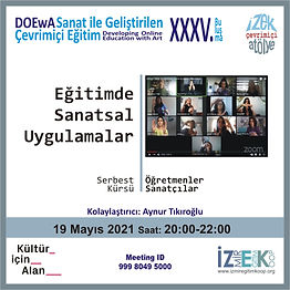 Eğitimde Sanatsal Uygulamalar - İzmir Eğitim Kooperatifi Çevrimiçi Atölye
