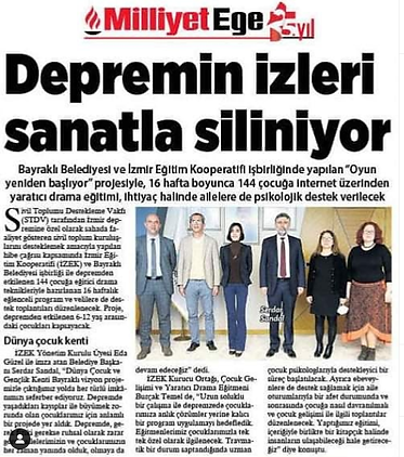Depremin İzleri Sanatla Siliniyor - Oyun Yeniden Başlasın