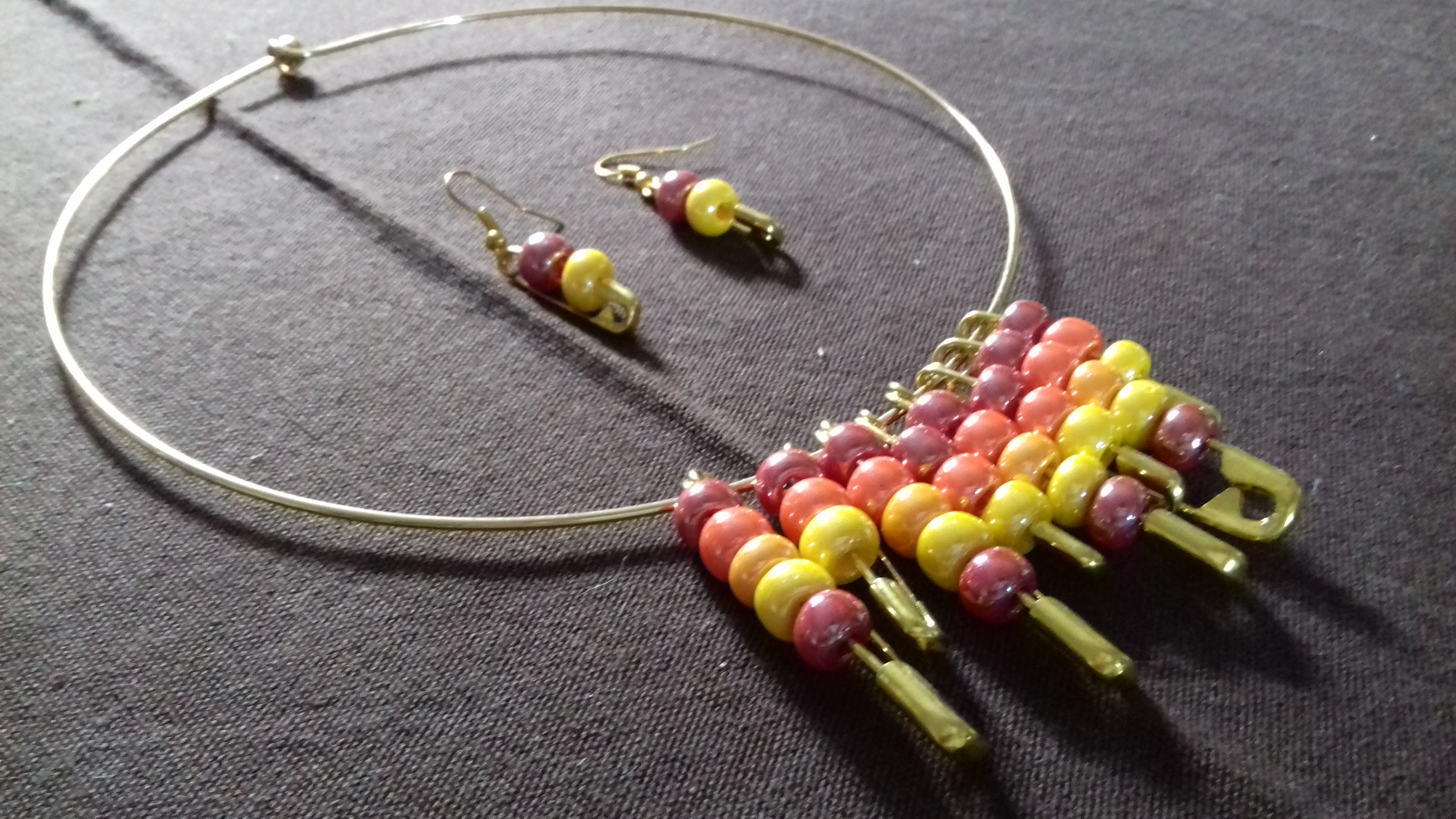 Collection Estivale : Parure Dorée