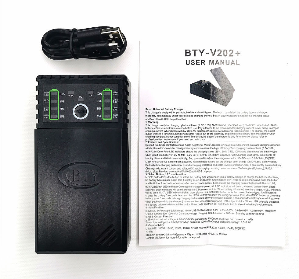 Thumbnail: 18650 Cigarette Finger Battery Charger