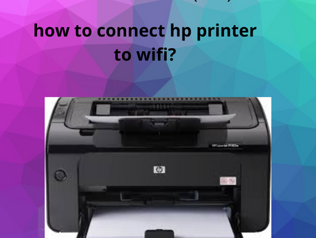 How to connect hp printer to Wifi?