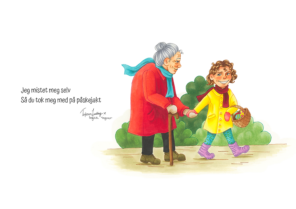 "Påskejakt" (Postkort)