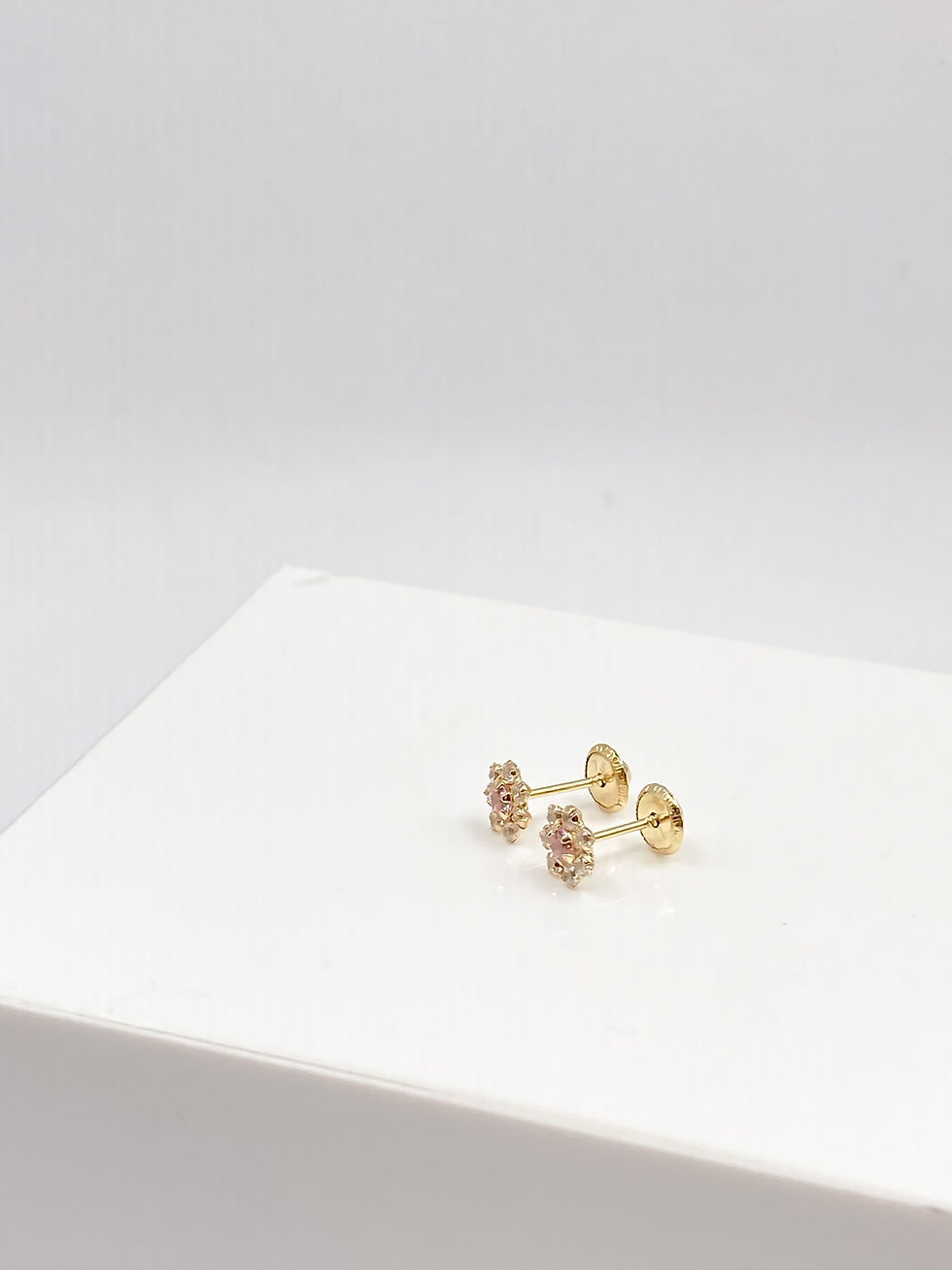 Miniatura: PENDIENTES BEBÉ ORO CIRCONITAS