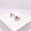 Miniatura: PENDIENTES DE PLATA CON PIEDRA ROSA