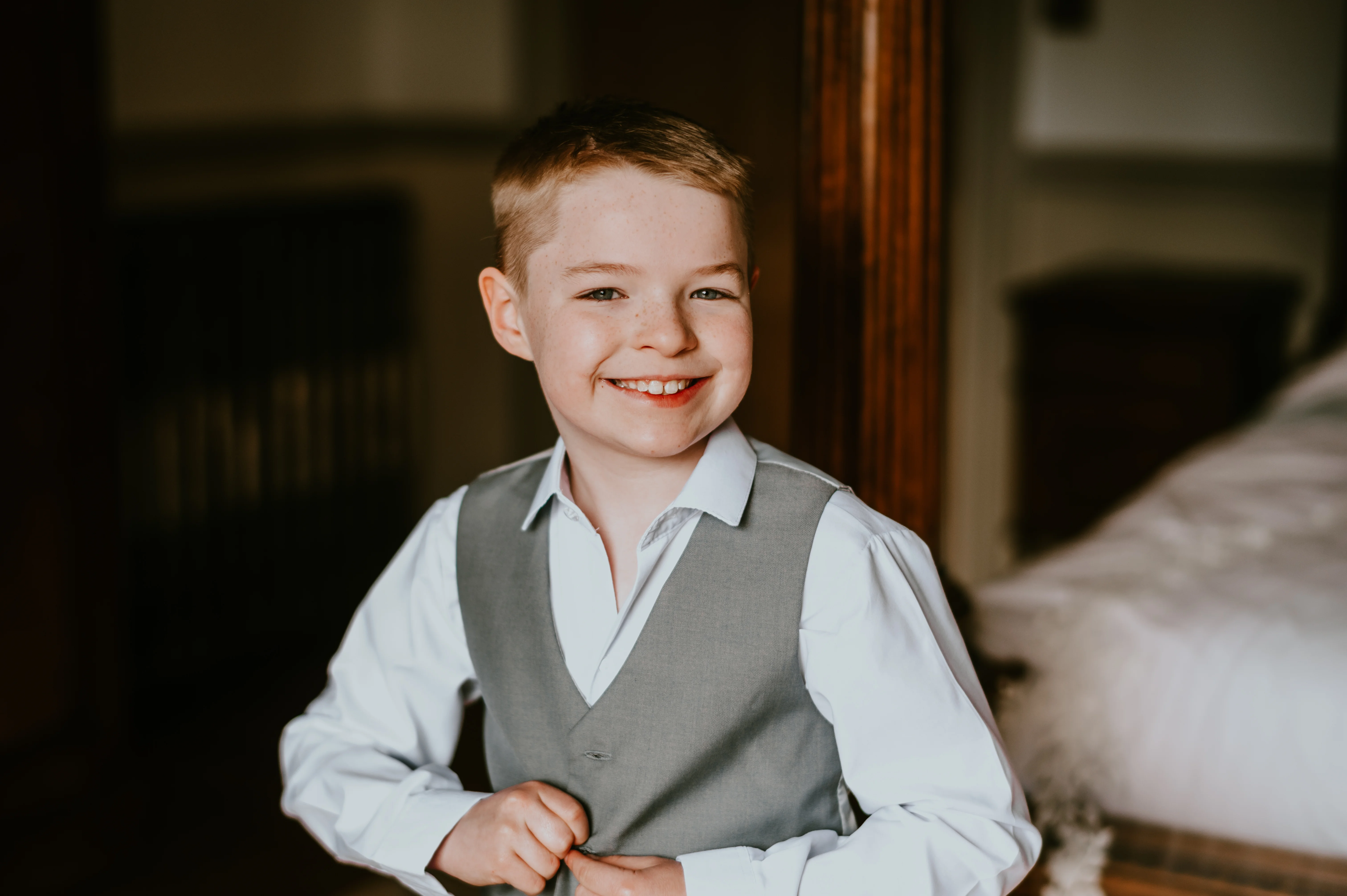 Candid Photo getting ready