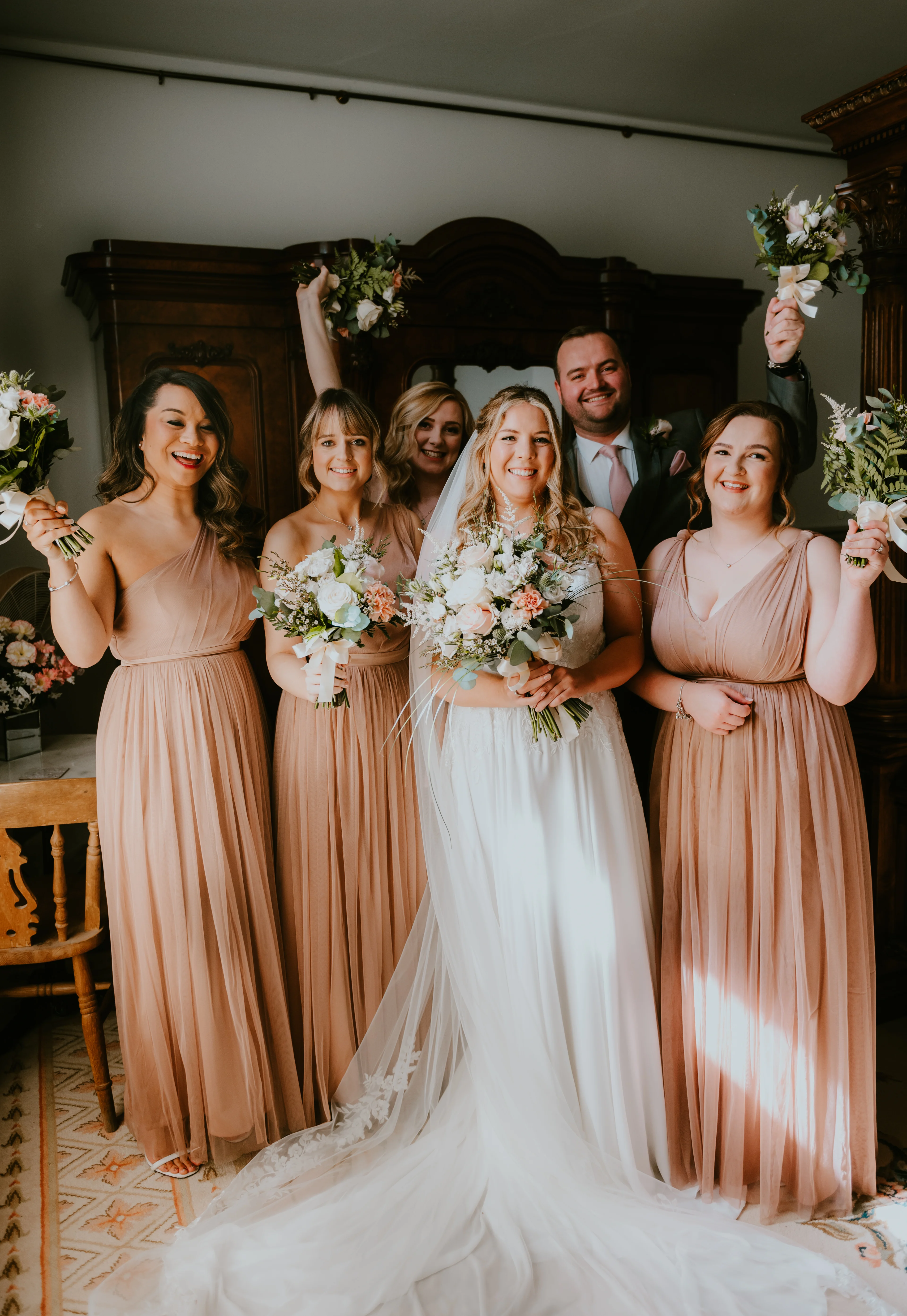 Bridal party group photo