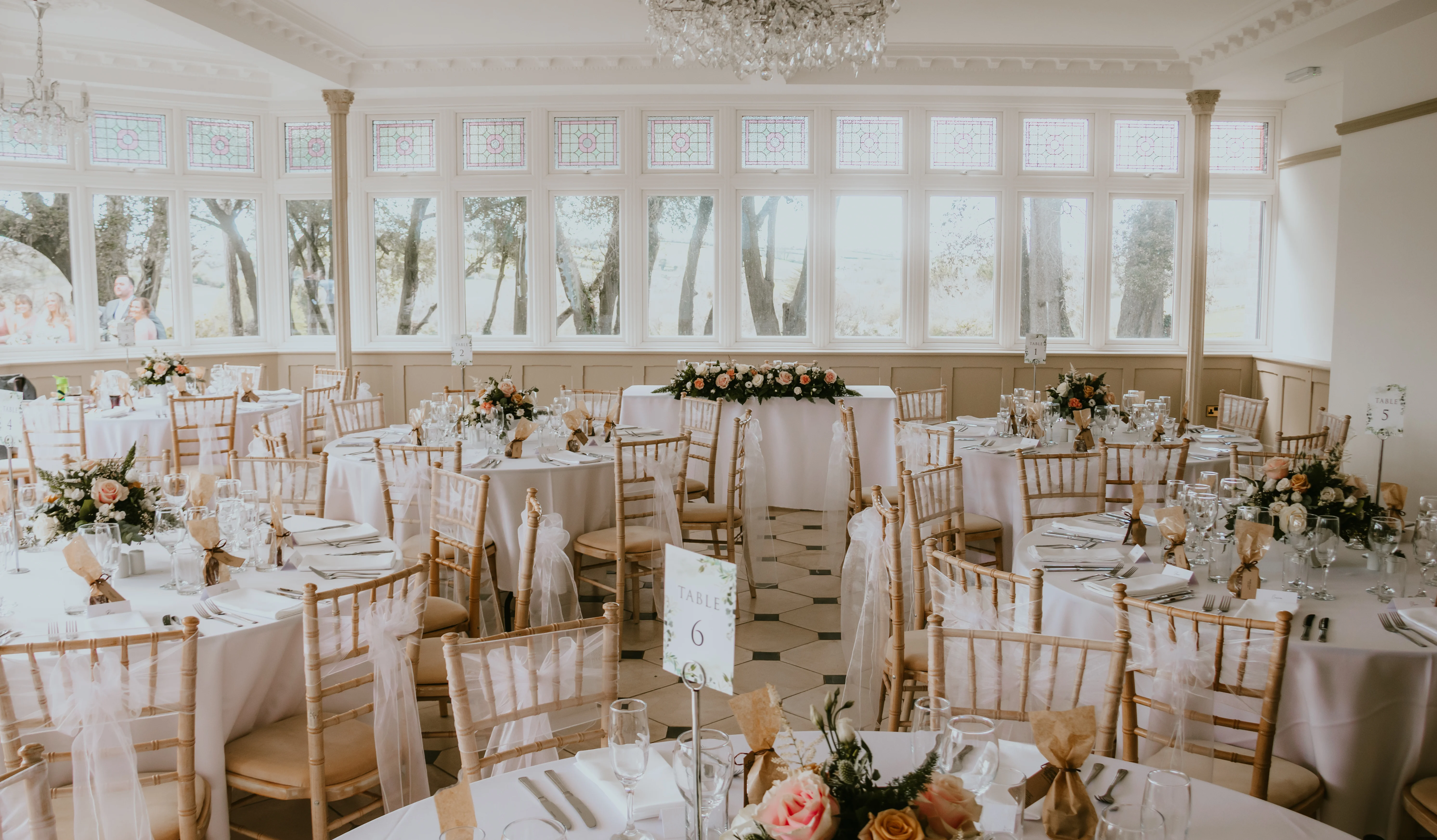 Reception room decor