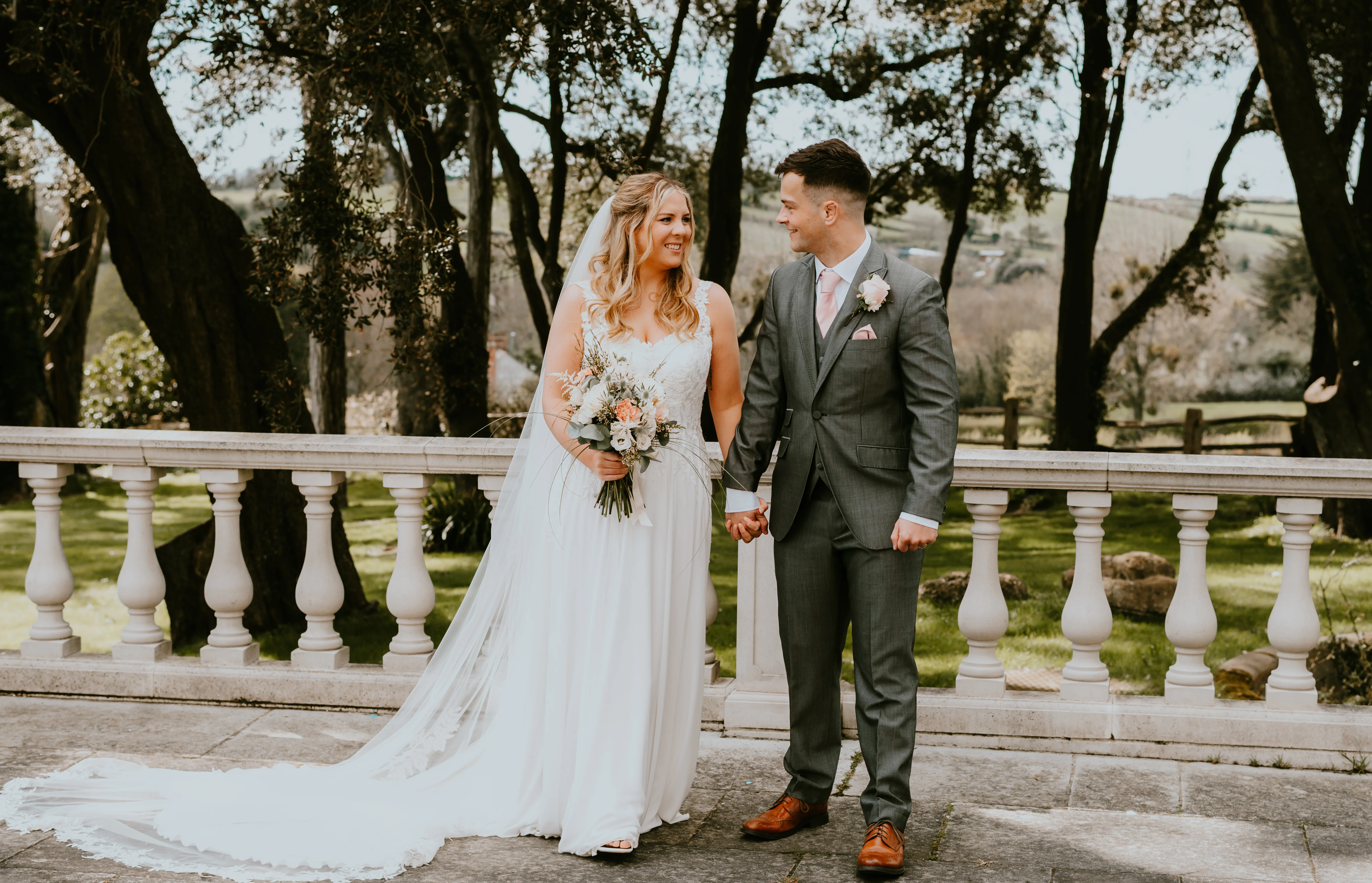 Couple Portrait at wedding venue