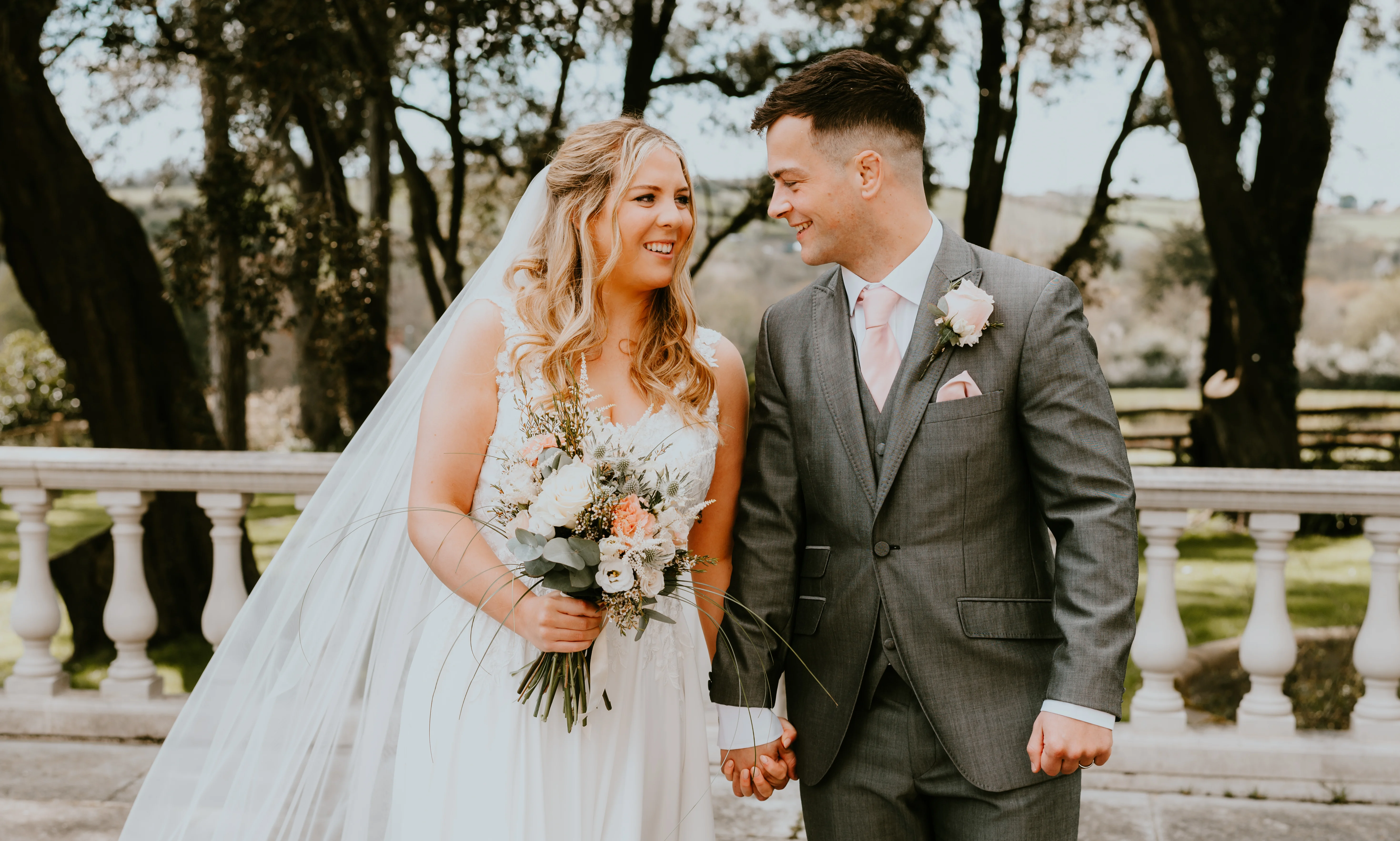 Couple Portrait at wedding venue