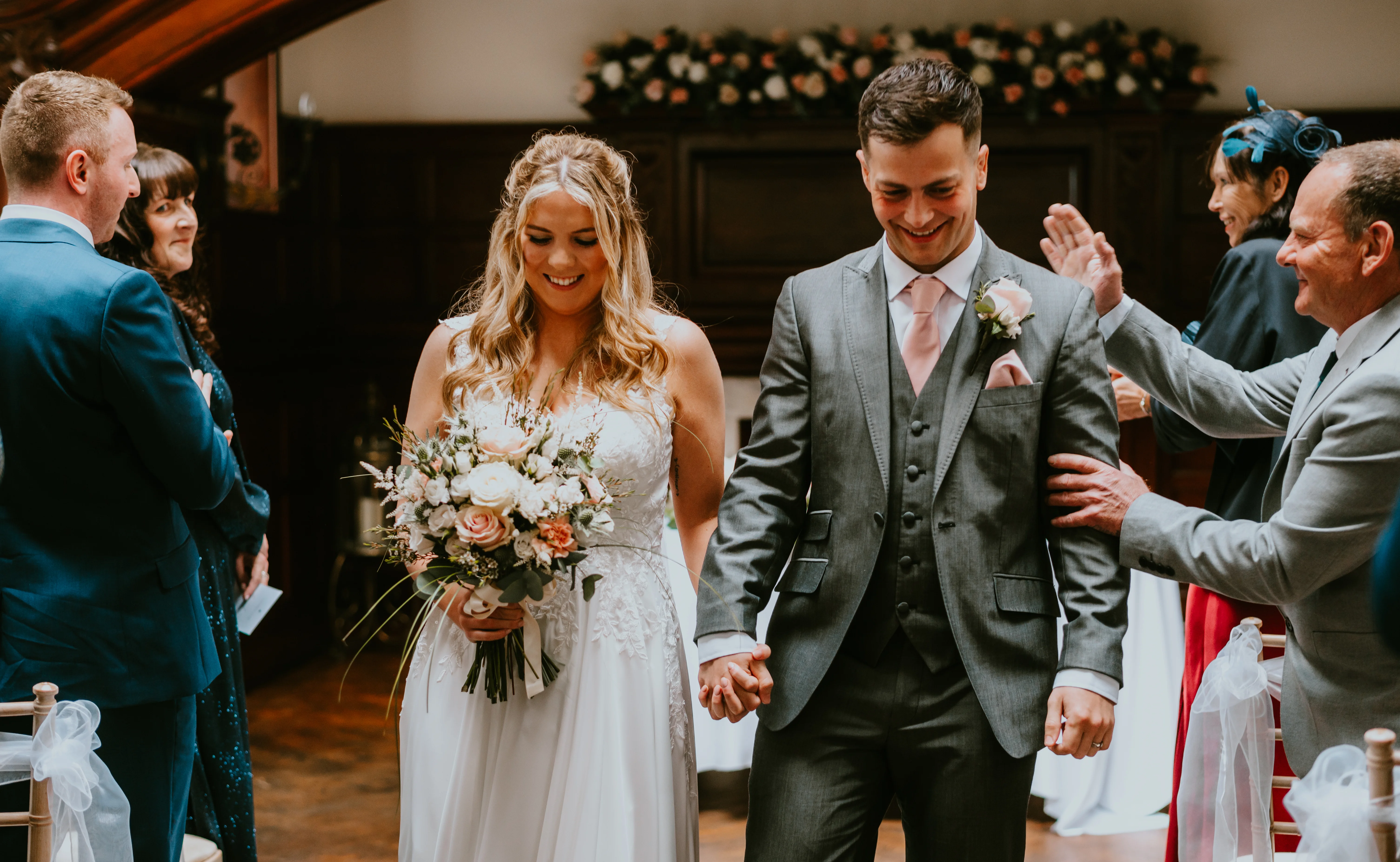 Ceremony walking down aisle
