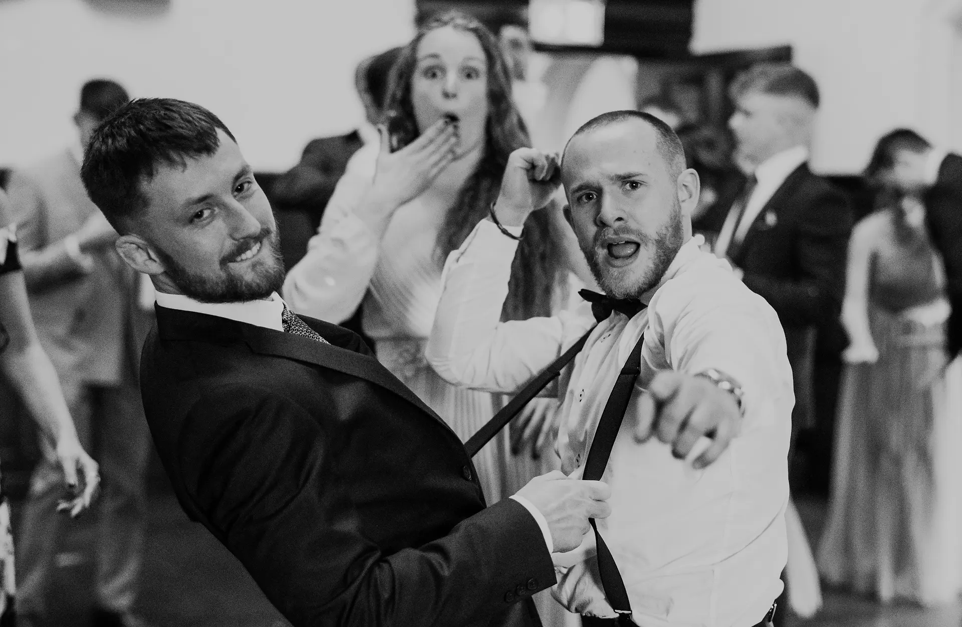 Party guest dancing