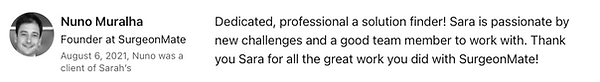 SurgeonMate Testimonial - working with Sarah Huang.png